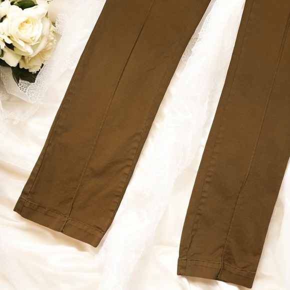 Caché Vintage Y2K Khaki Center Seam Flare Leg Pants Size 4 - Picture 8 of 13